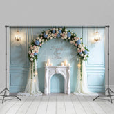 Aperturee - Aperturee Romantic Floral Focal Candles Sweet Wedding Backdrop